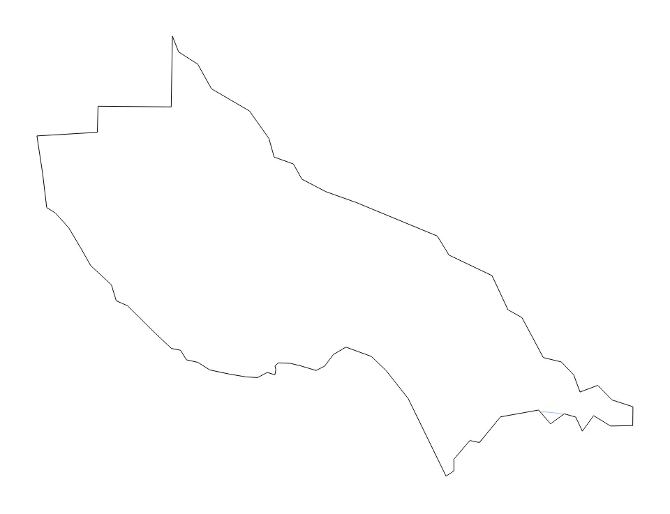 Santa Cruz outline map preview