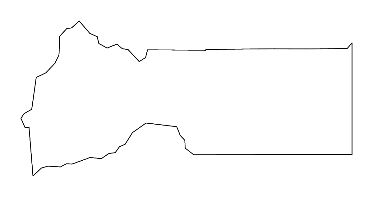 Carte de contour de Sierra, California avec rivières.