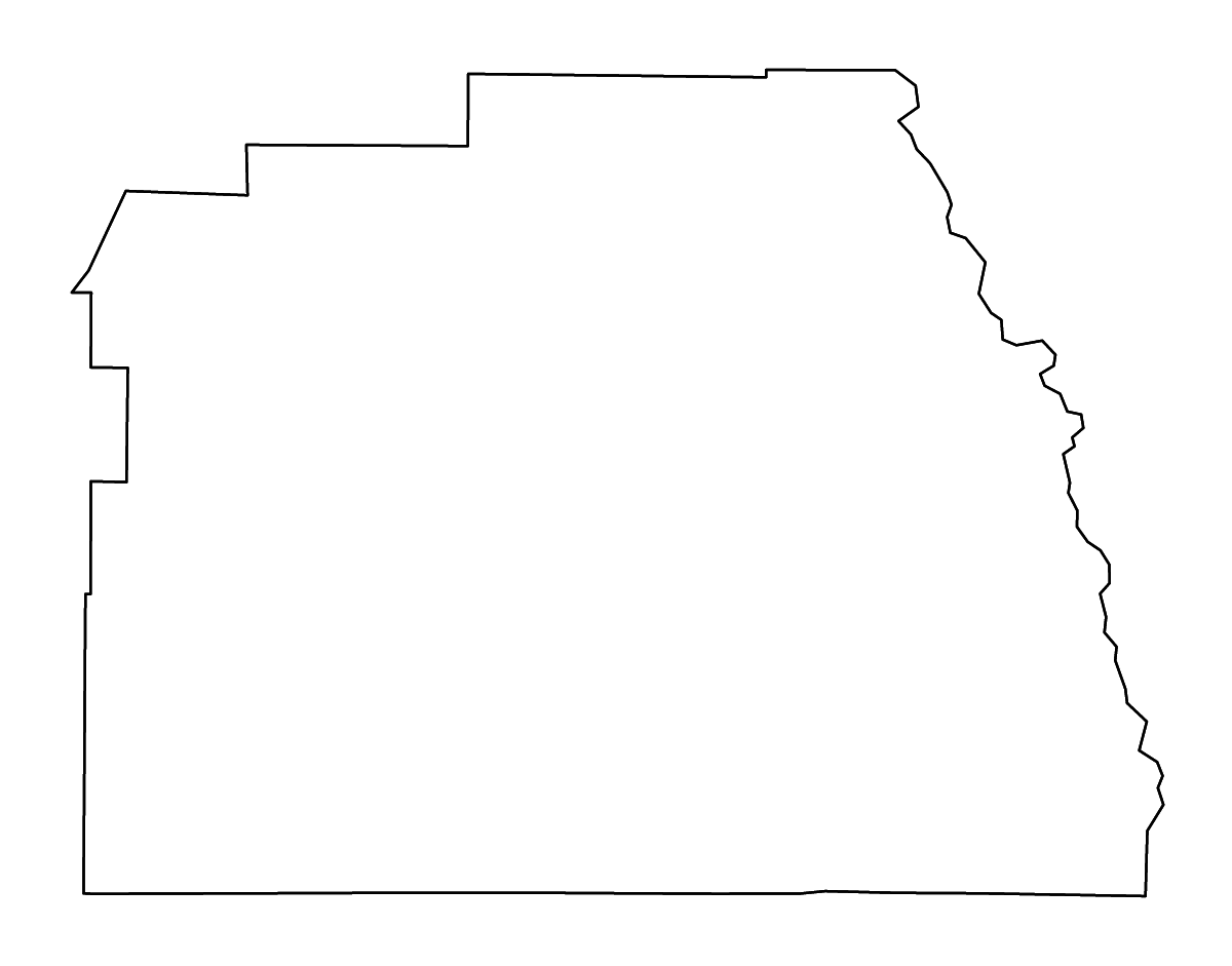 Mapa de contorno de Tulare, California con ríos.