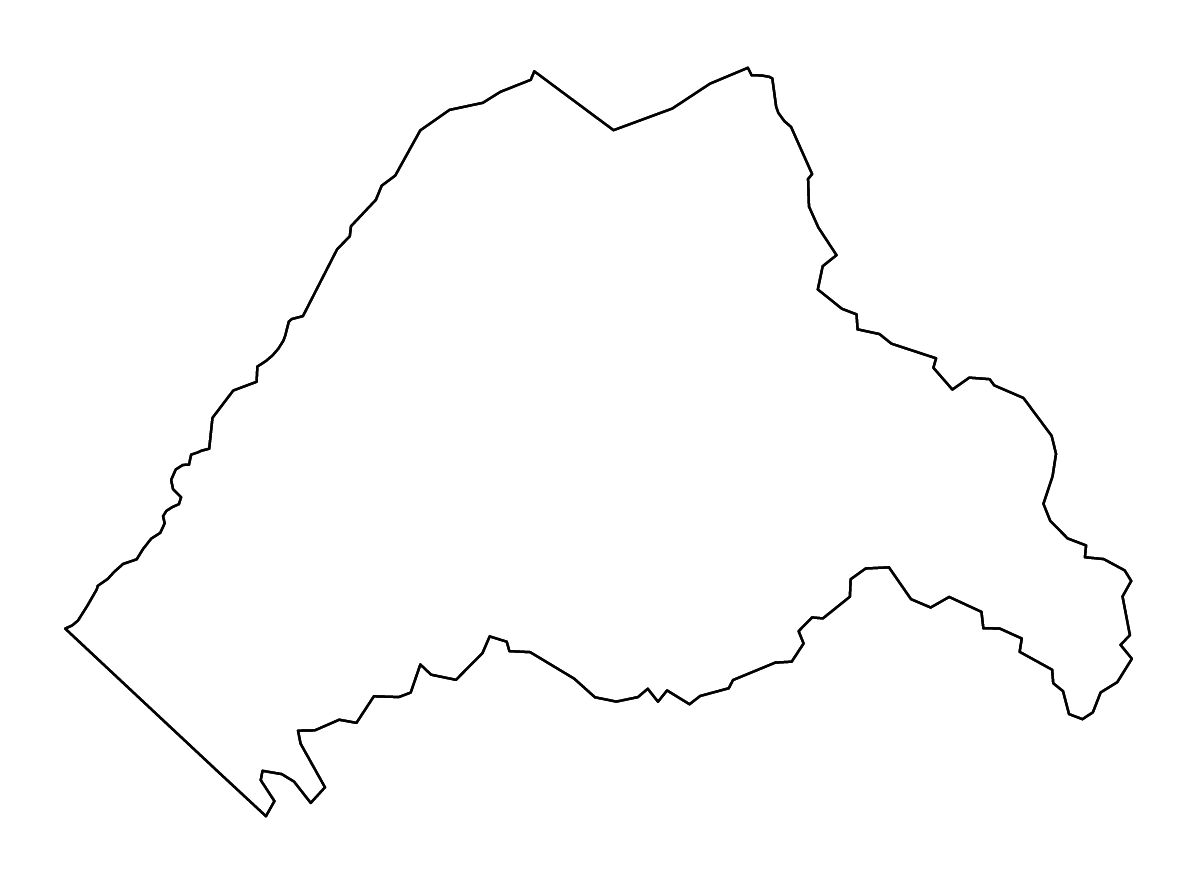 Mapa de contorno de Tuolumne, California con ríos.