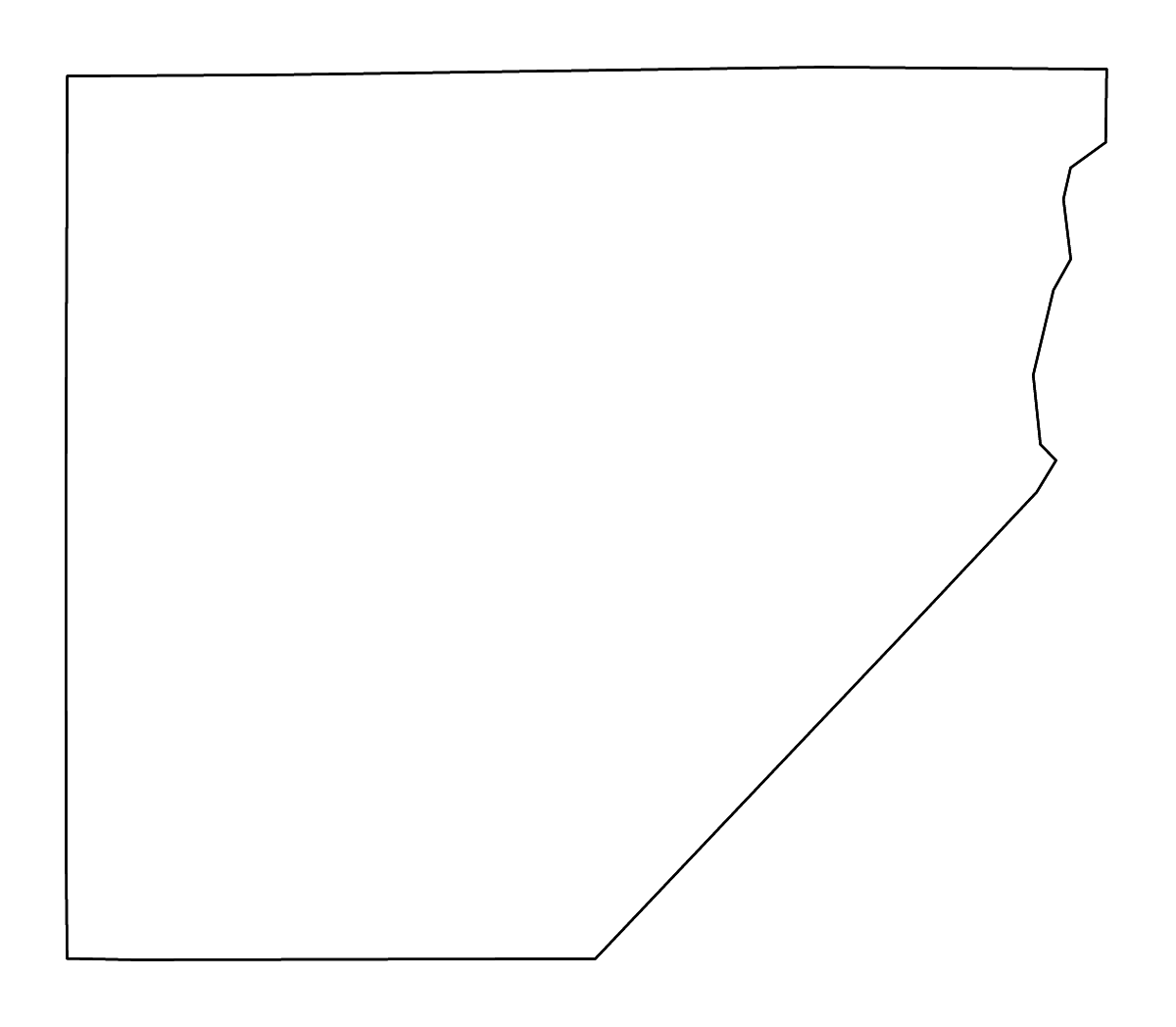 Mapa de contorno de Alamosa, Colorado con ríos.