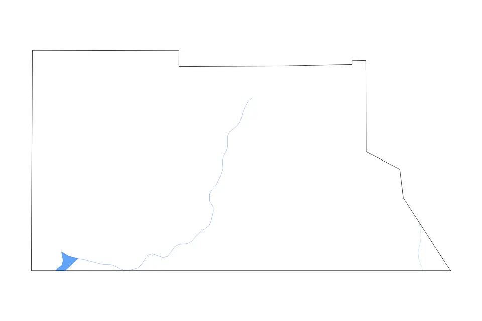Carte de Archuleta, Colorado de type contour, lacs et rivières pour Amérique du Nord, montrant contour, lacs et rivières avec des éléments hydrographiques comme Navajo Reservoir.