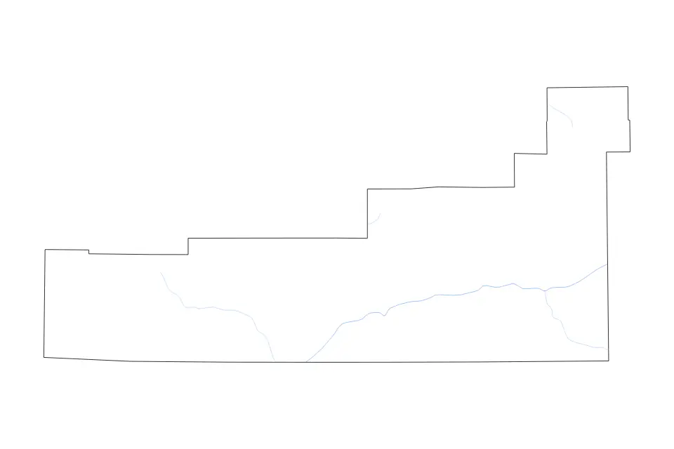 Mapa de Garfield, Colorado de tipo contorno y ríos para América del Norte, con contorno y ríos con límites limpios.