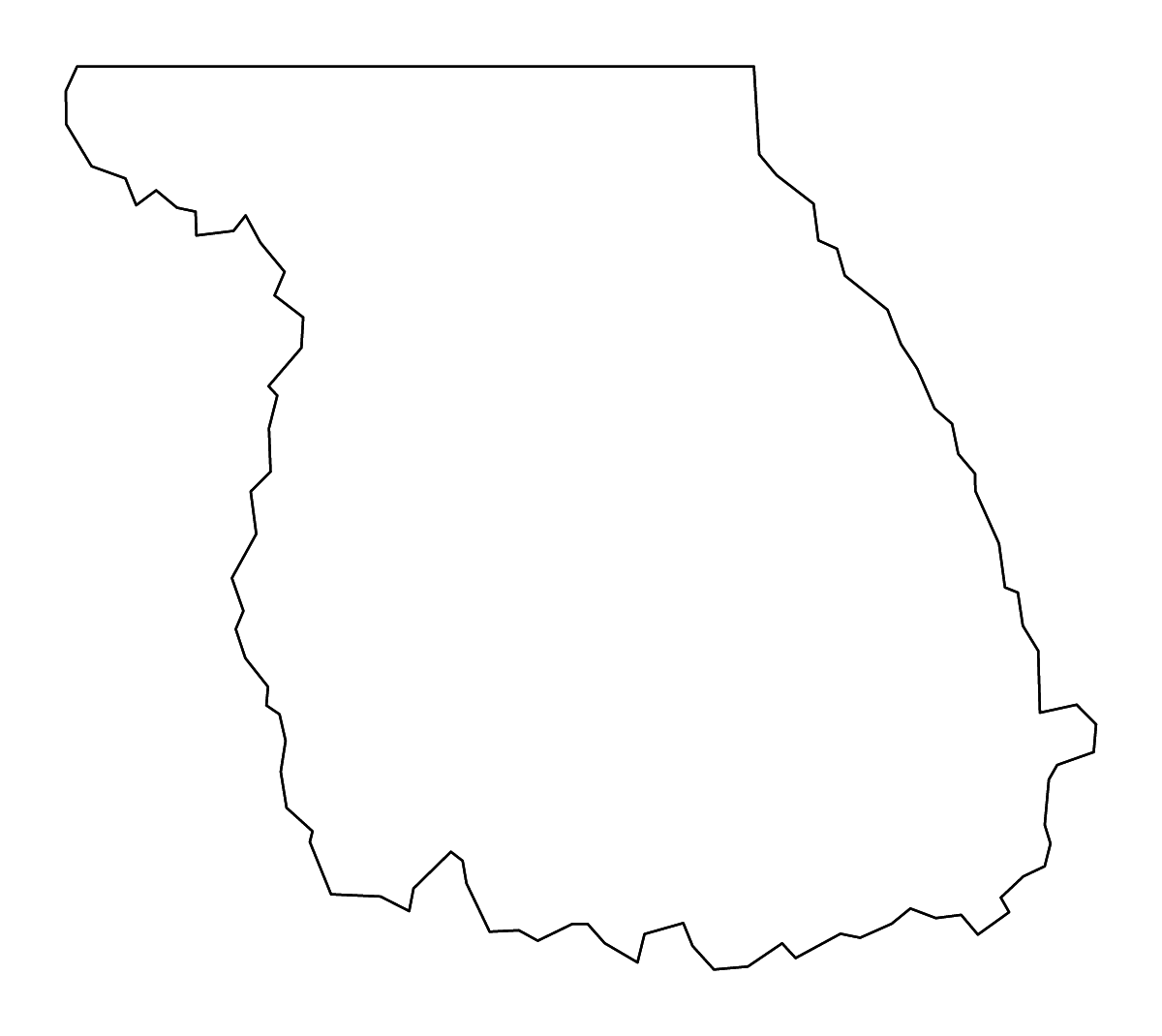 Mapa de contorno de Jackson, Colorado con ríos.