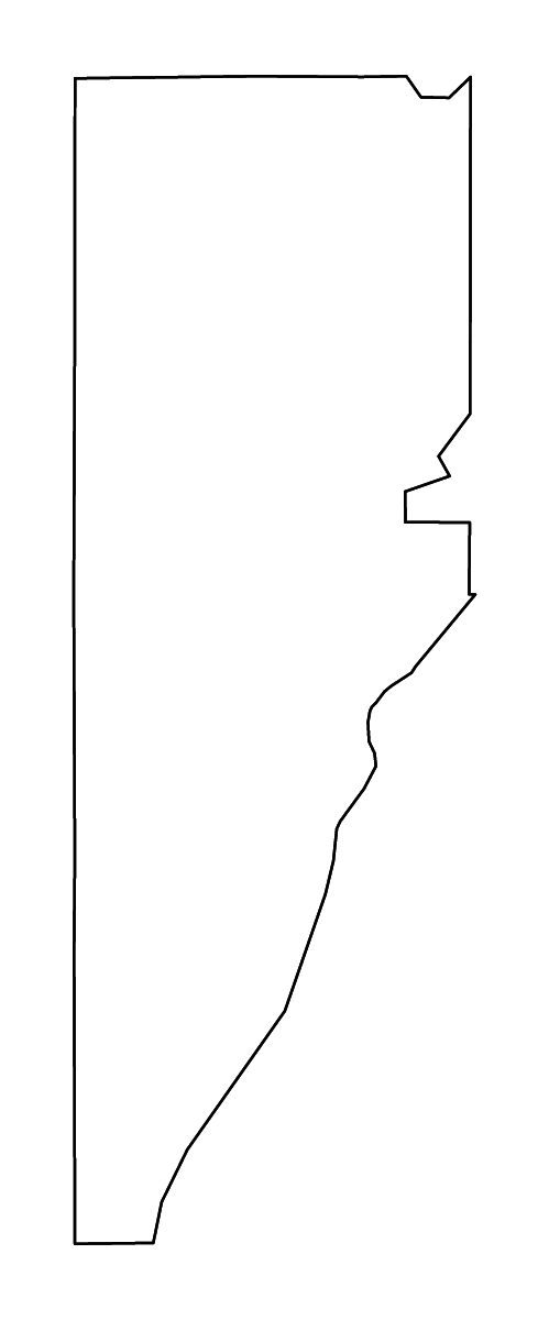 Mapa de contorno de Jefferson, Colorado con ríos.