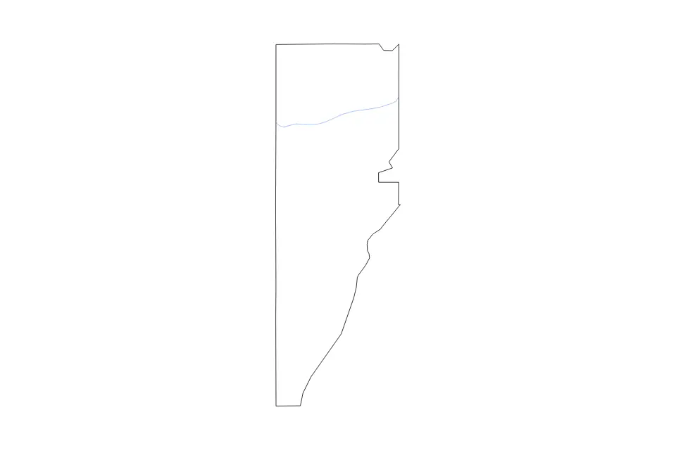 Mapa de Jefferson, Colorado de tipo contorno y ríos para América del Norte, con contorno y ríos con límites limpios.