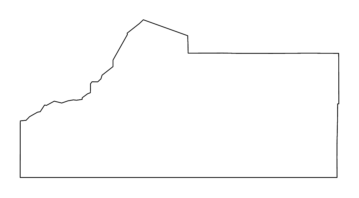 Carte de contour de Las Animas, Colorado avec rivières.