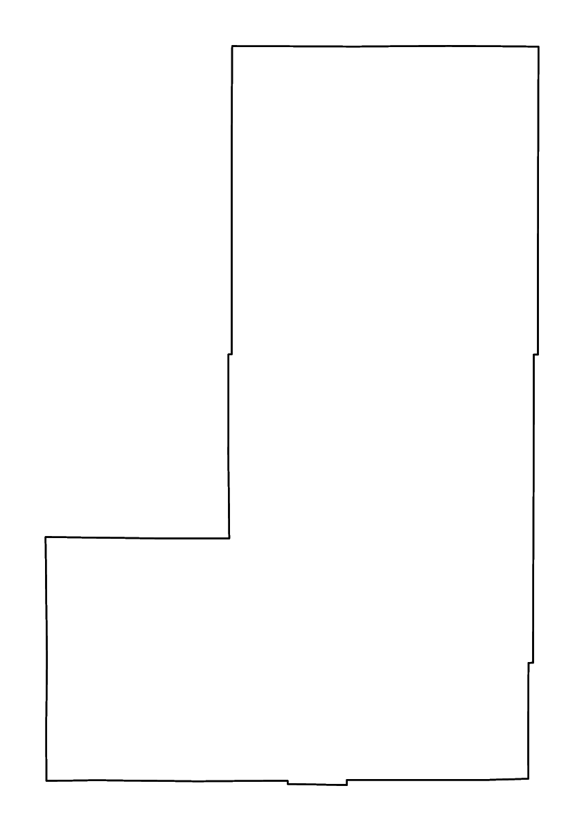 Mapa de contorno de Lincoln, Colorado con ríos.