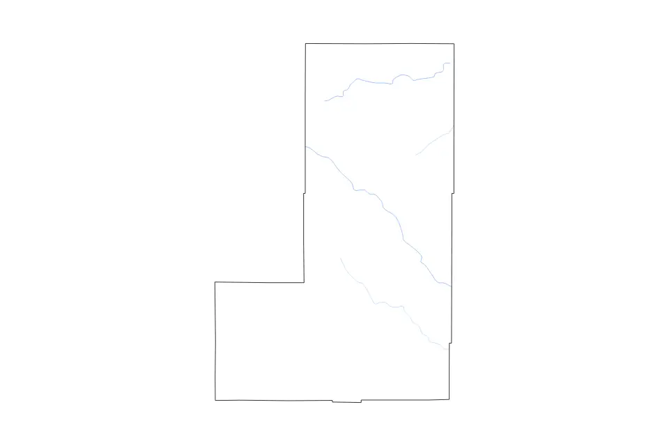 Carte de Lincoln, Colorado de type contour et rivières pour Amérique du Nord, montrant contour et rivières avec des limites nettes.