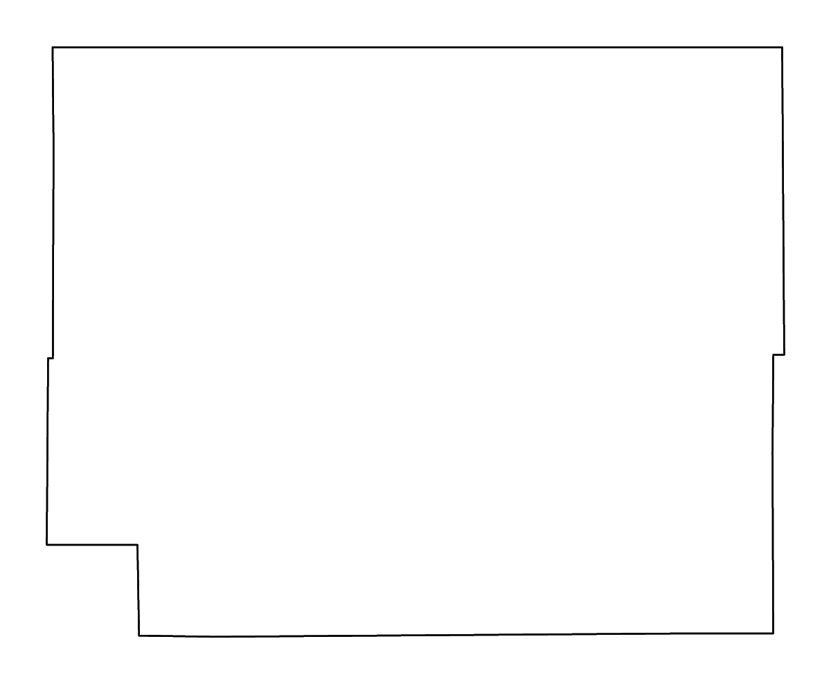 Mapa de contorno de Logan, Colorado con ríos.