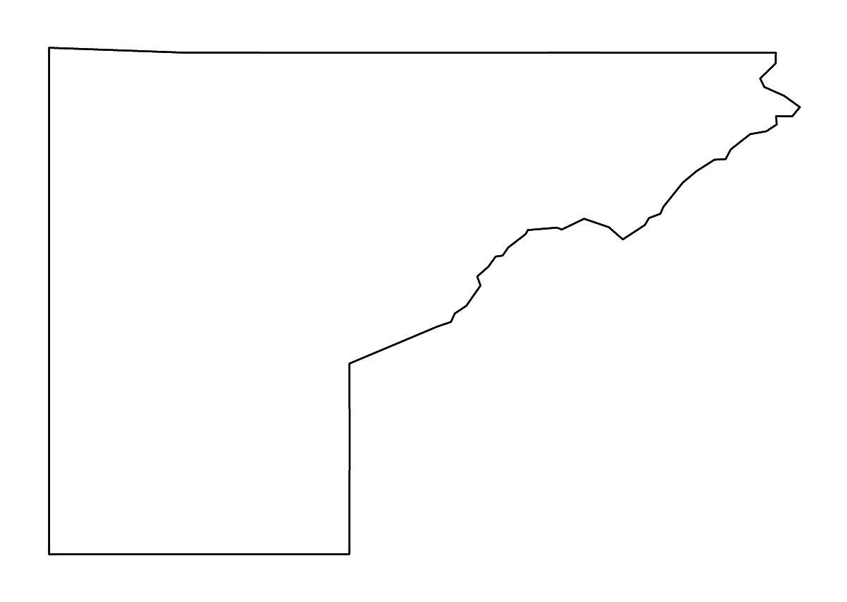 Mapa de contorno de Mesa, Colorado con ríos.