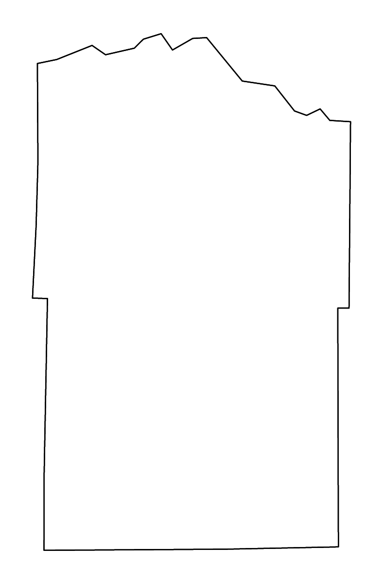 Carte de contour de Mineral, Colorado avec rivières.