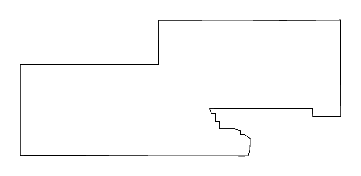 Mapa de contorno de Montrose, Colorado con ríos.