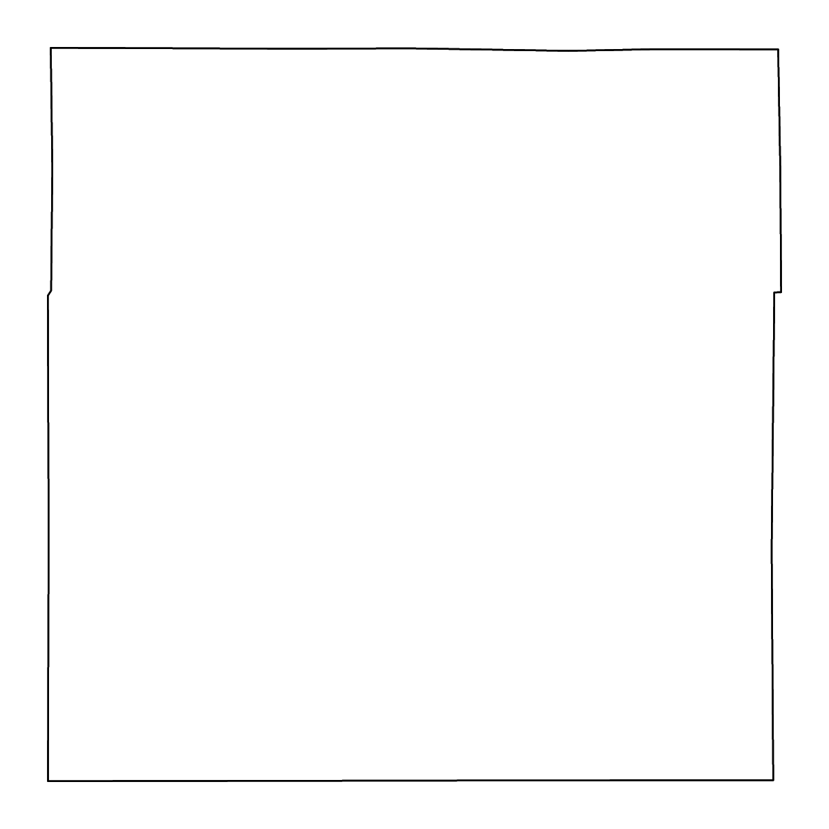Mapa de contorno de Morgan, Colorado con ríos.