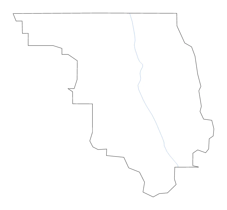 Ouray outline map preview