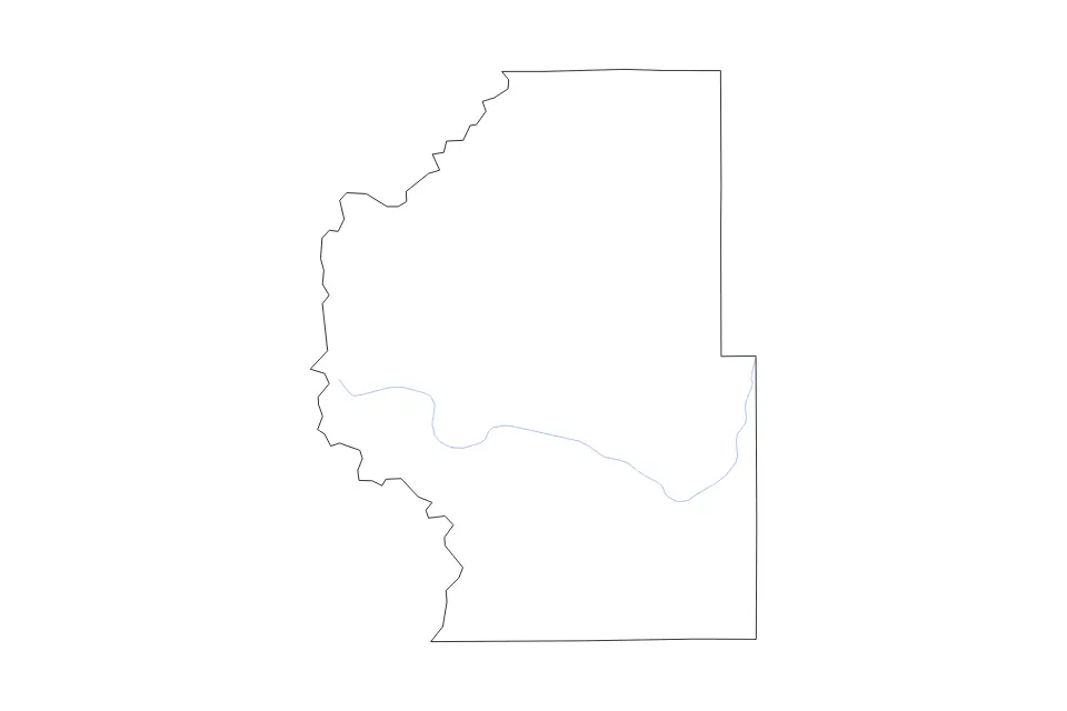 Mapa de Park, Colorado de tipo contorno y ríos para América del Norte, con contorno y ríos con límites limpios.