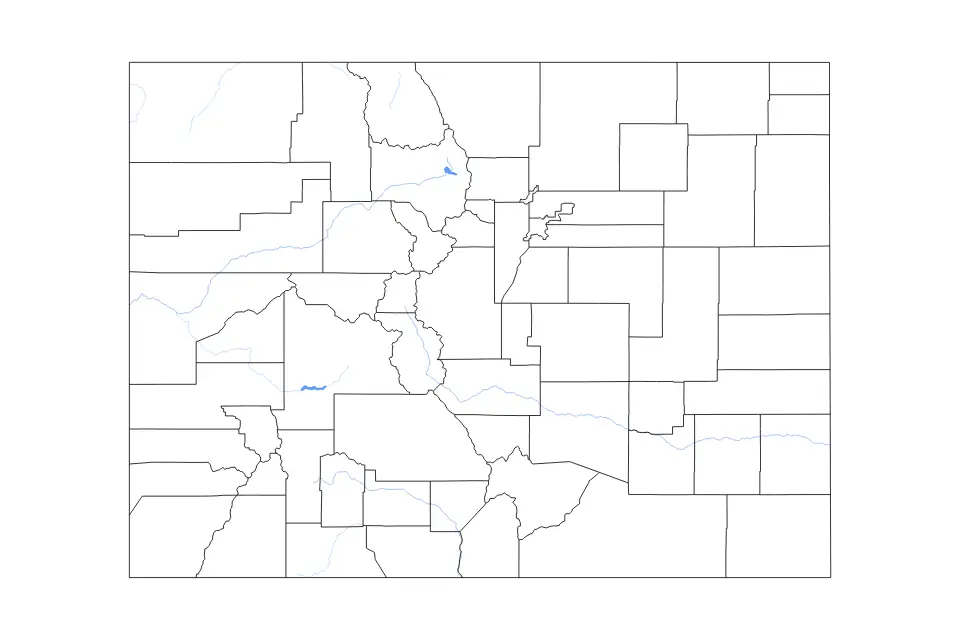 Colorado outline map preview