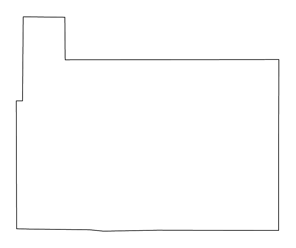 Mapa de contorno de Rio Grande, Colorado con ríos.