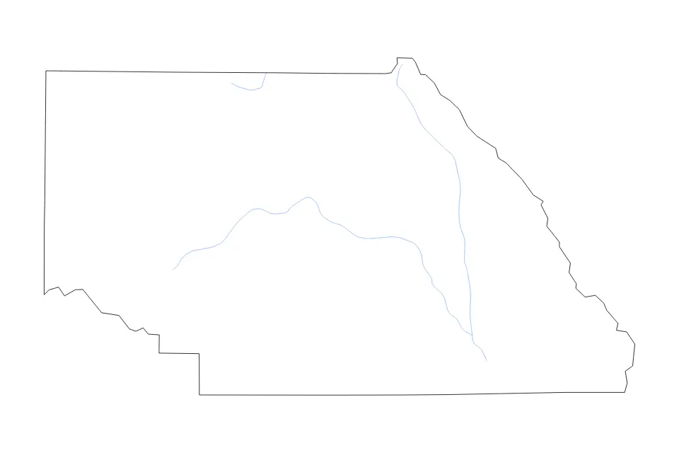 Aperçu de la carte de contour de Saguache
