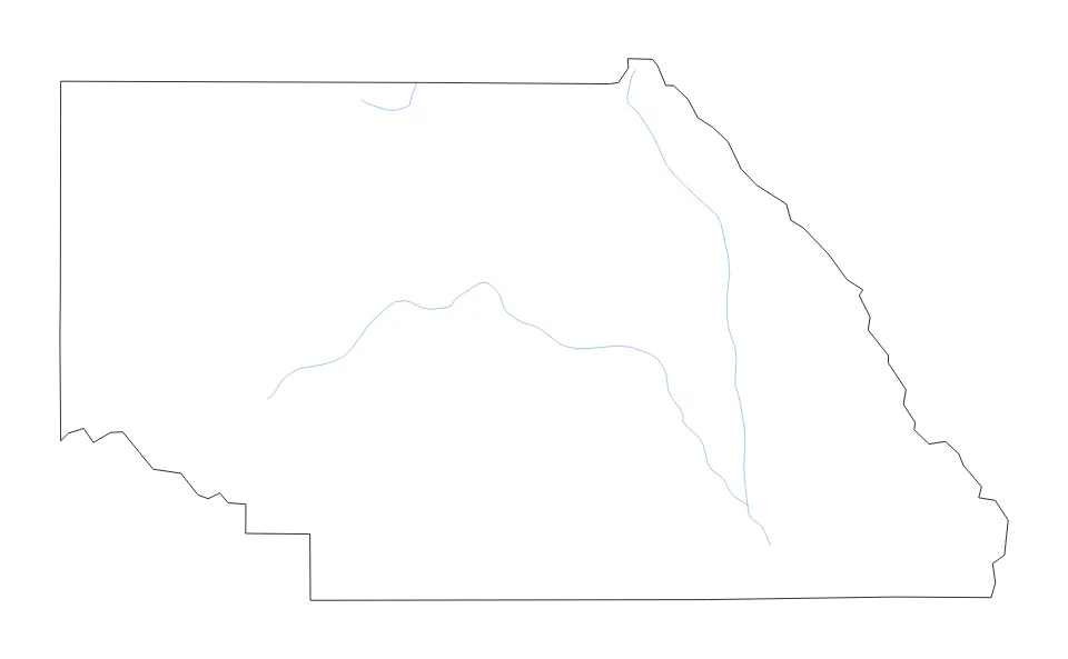 Saguache outline map preview