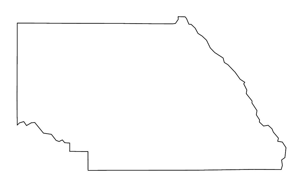 Mapa de contorno de Saguache, Colorado con ríos.