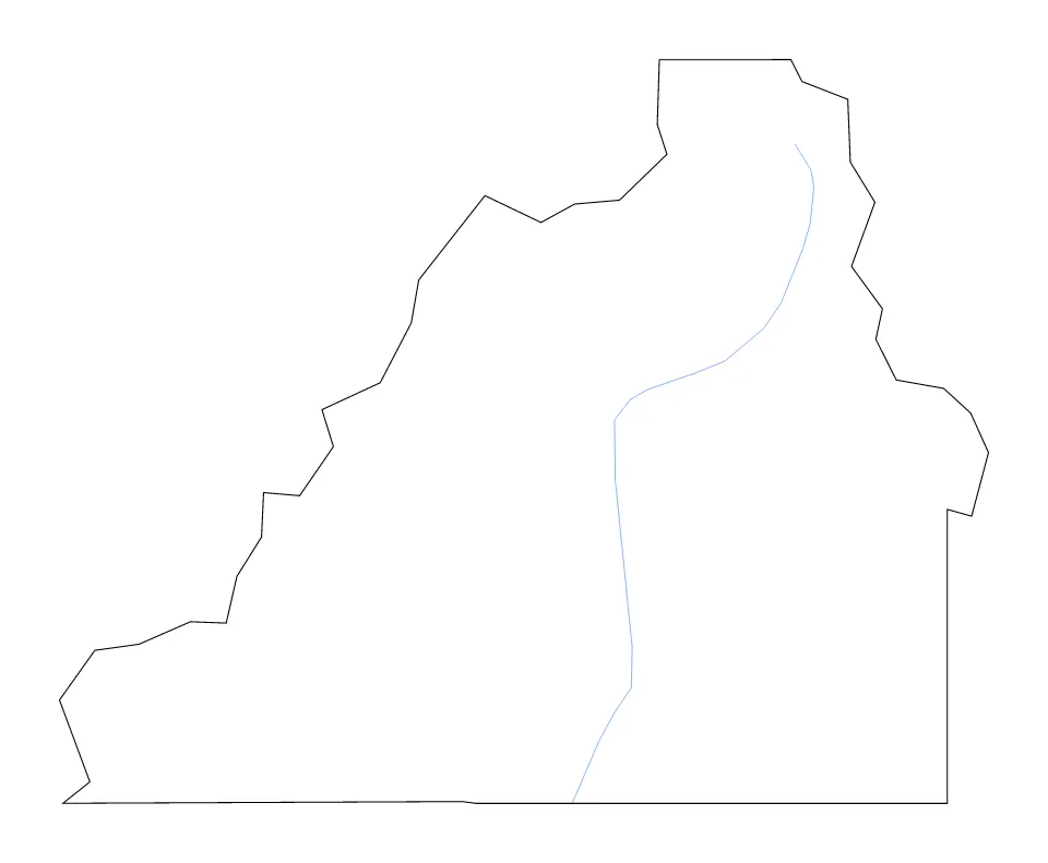 San Juan outline map preview