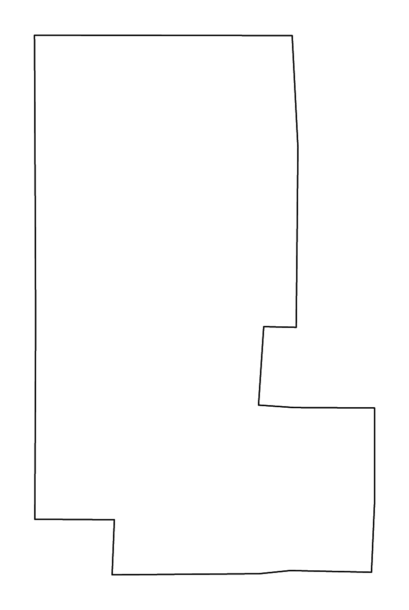 Carte de contour de Teller, Colorado avec rivières.