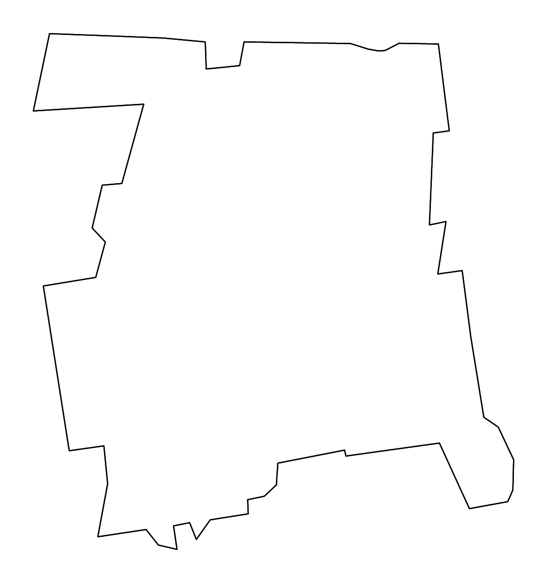 Carte de contour de Hartford, Connecticut avec rivières.