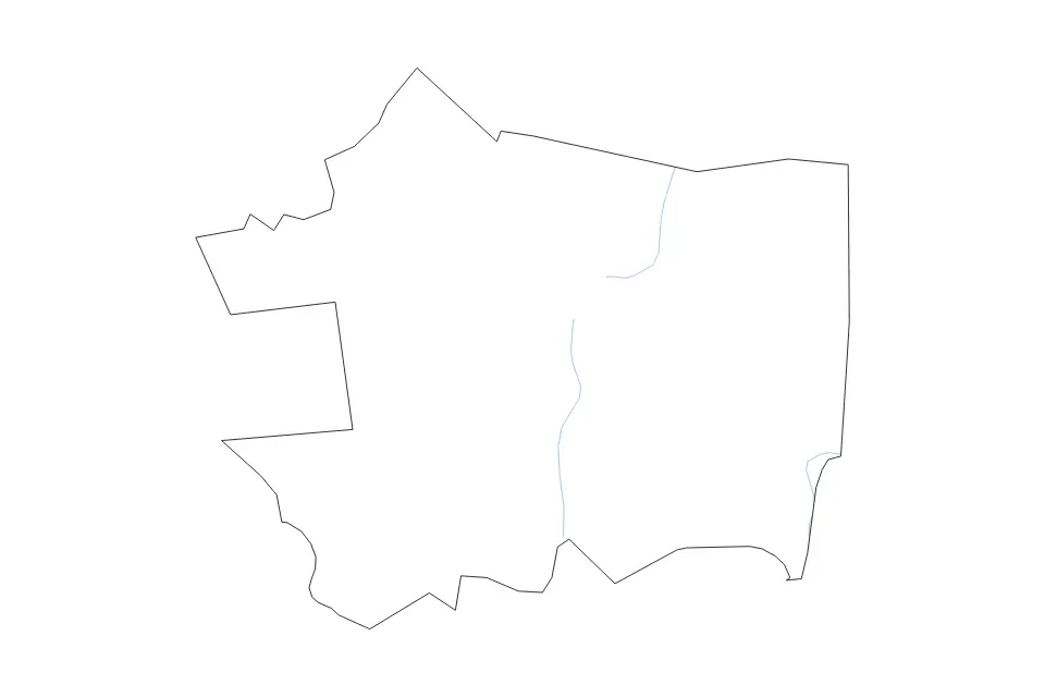 Mapa de New London, Connecticut de tipo contorno y ríos para América del Norte, con contorno y ríos con límites limpios.
