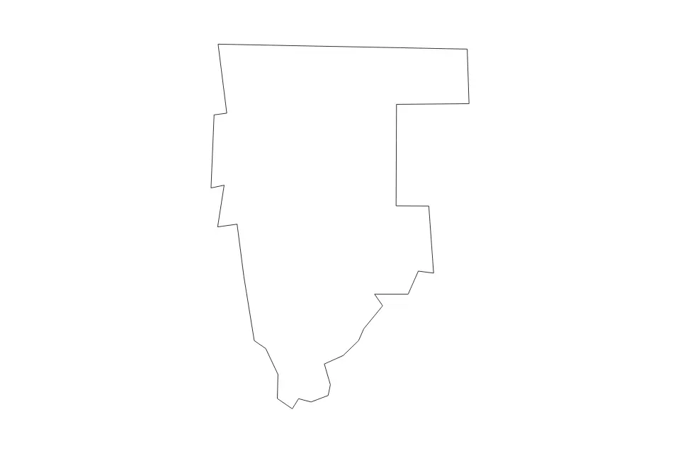 Carte de Tolland, Connecticut de type contour pour Amérique du Nord, montrant contour avec des limites nettes.