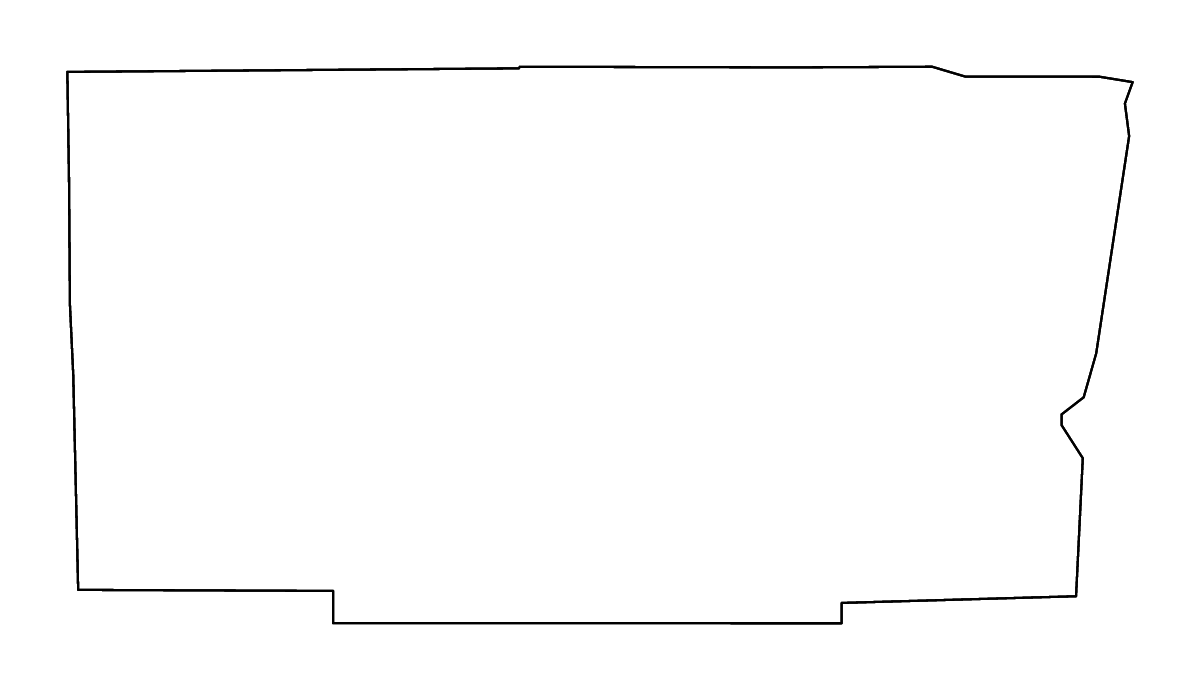 Mapa de contorno de Broward, Florida con ríos.