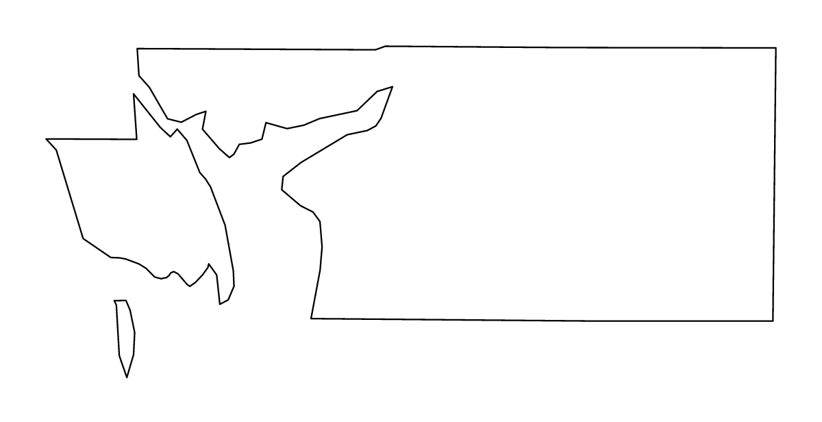 Carte de contour de Charlotte, Florida.