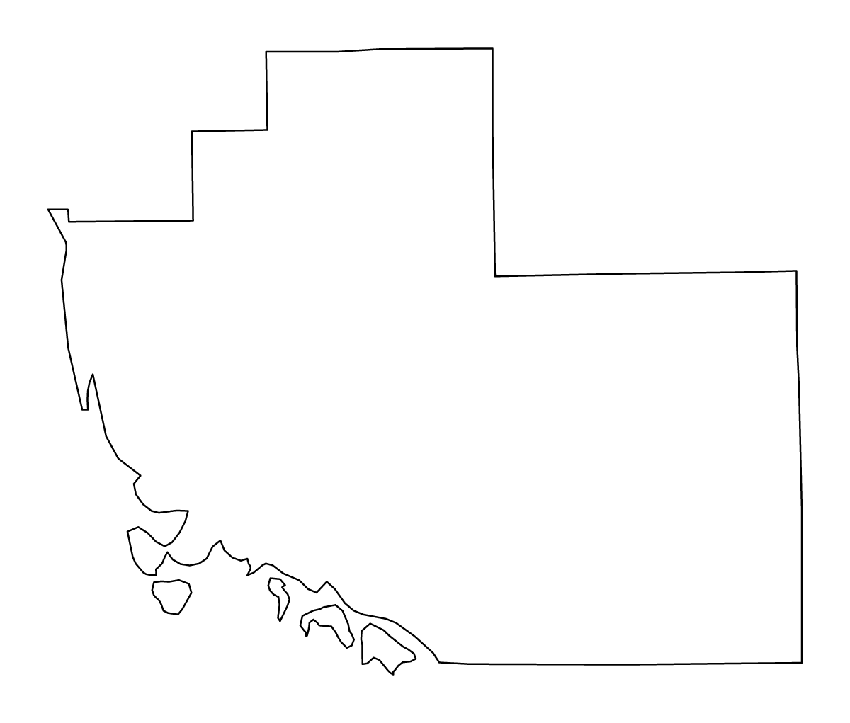 Mapa de contorno de Collier, Florida.