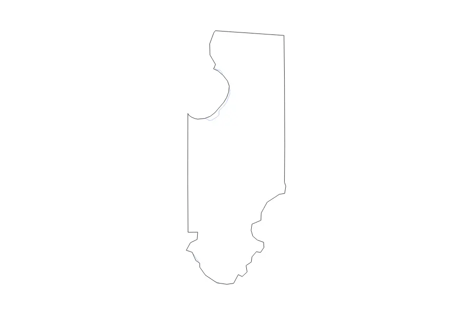 Mapa de Columbia, Florida de tipo contorno y ríos para América del Norte, con contorno y ríos con límites limpios.