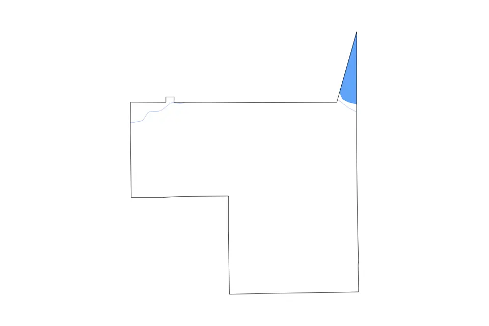 Outline map of Hendry County, Florida with subdivision borders and major lakes and rivers.