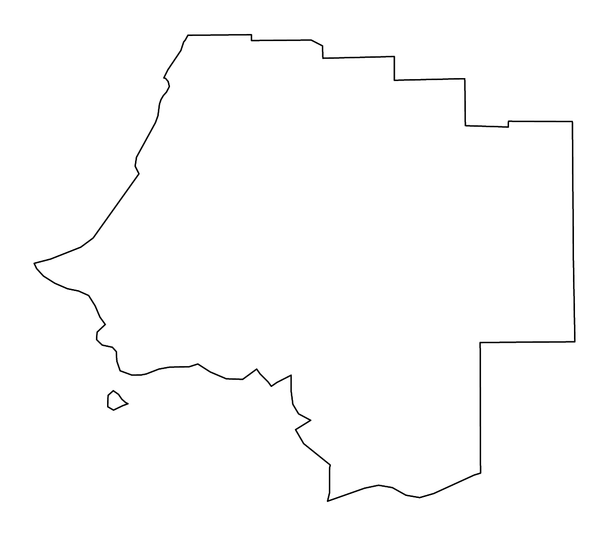 Carte de contour de Levy, Florida avec rivières.