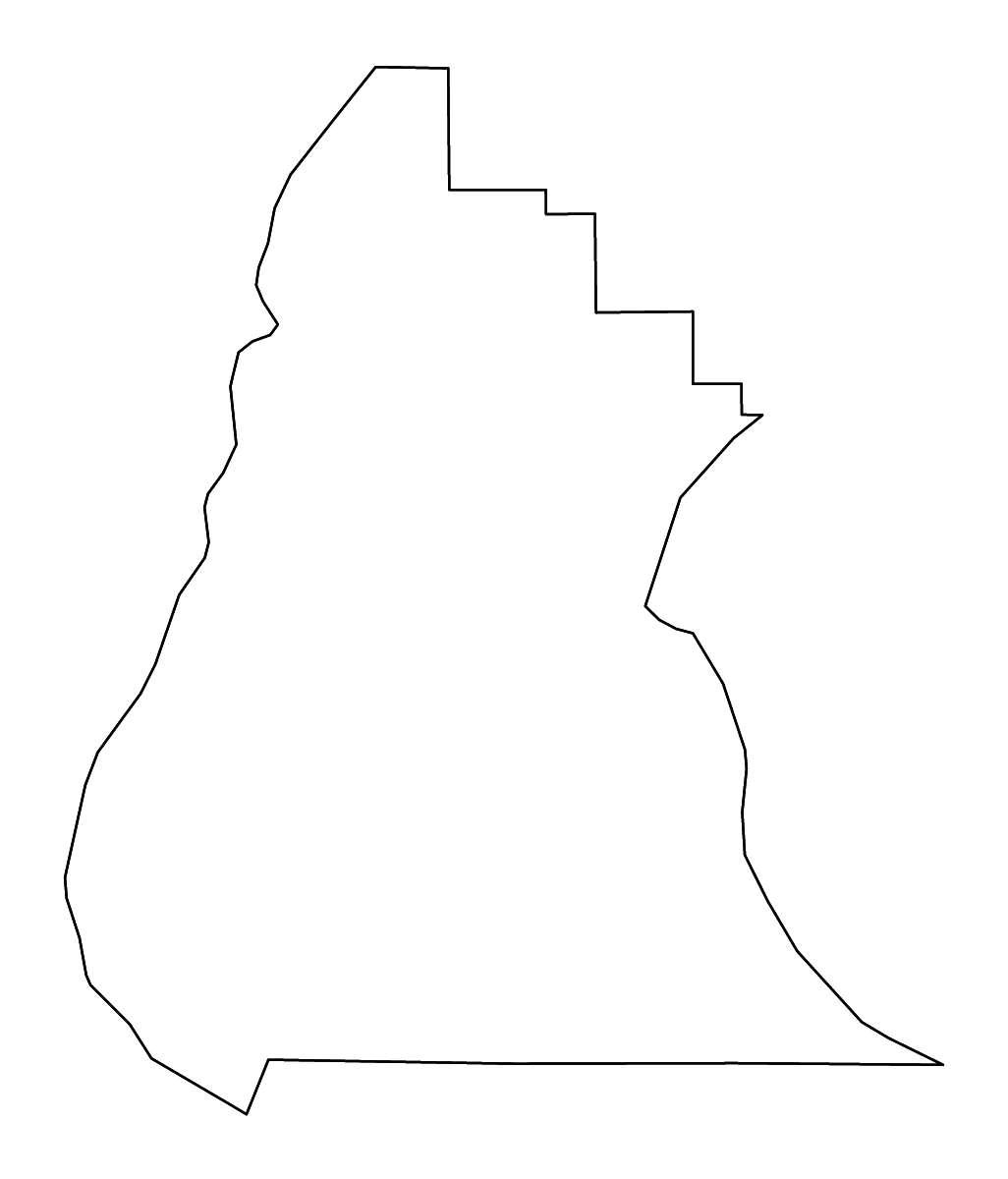 Mapa de contorno de Liberty, Florida con ríos.