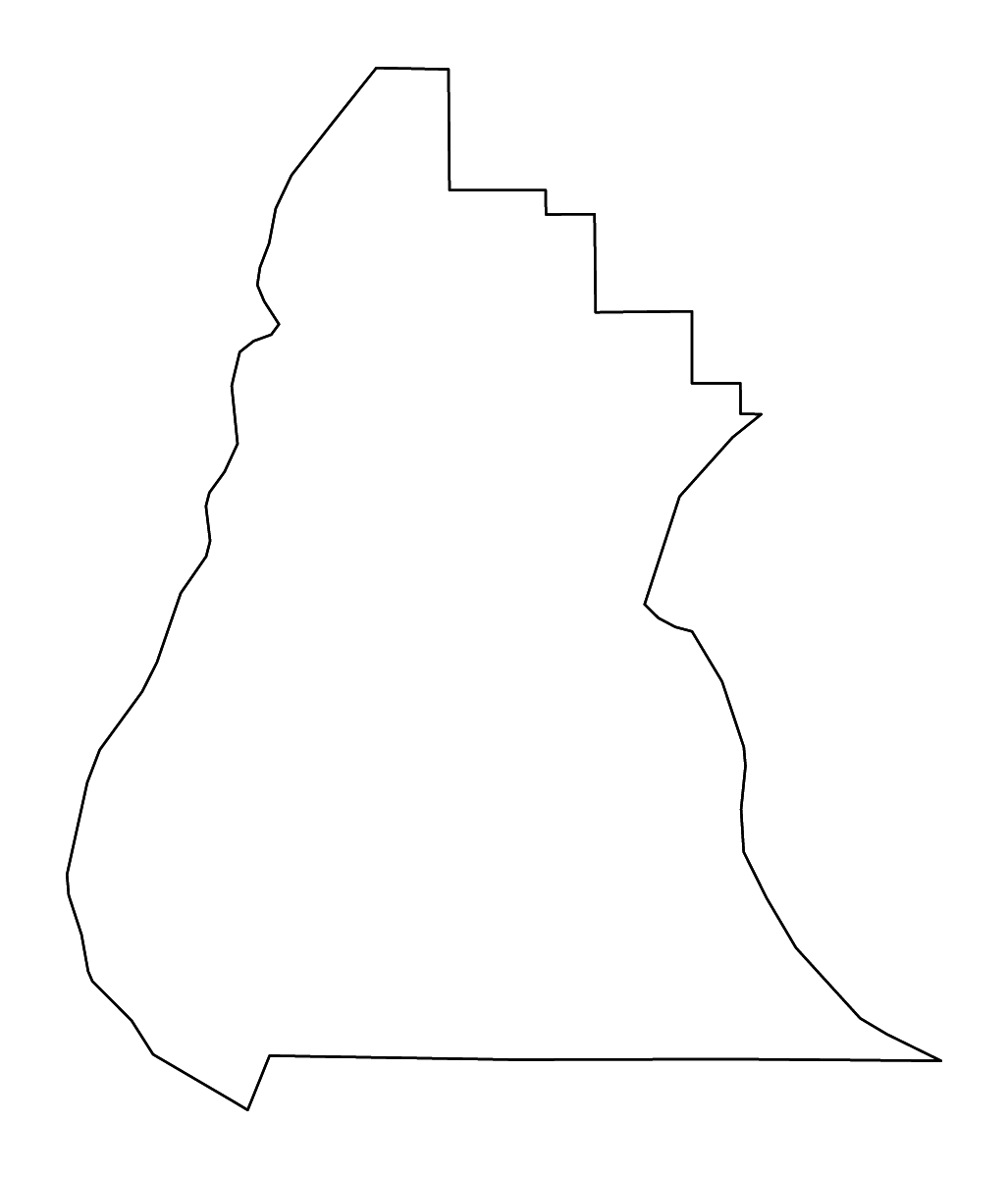 Mapa de contorno de Liberty, Florida con ríos.