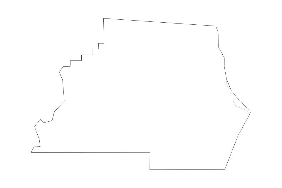 Mapa de Madison, Florida de tipo contorno y ríos para América del Norte, con contorno y ríos con límites limpios.