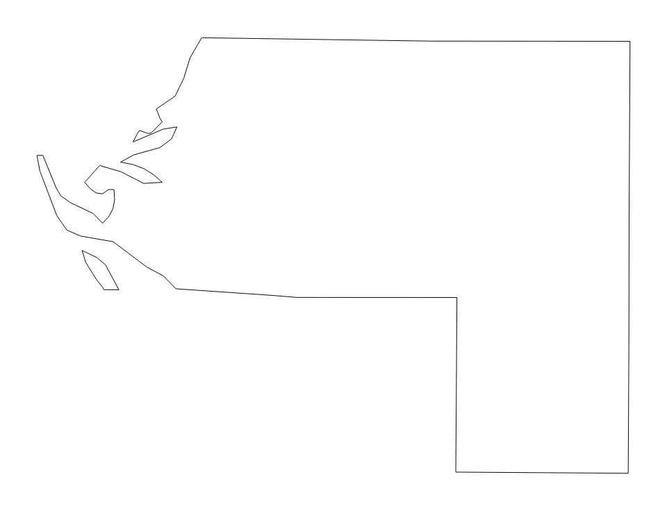 Manatee outline map preview