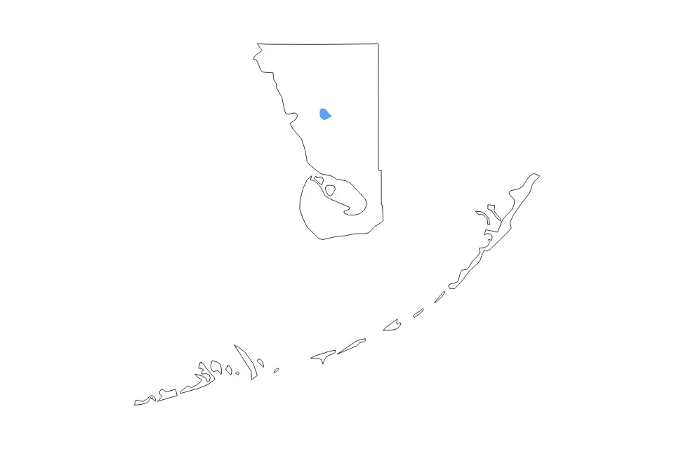 Mapa de Monroe, Florida de tipo contorno y lagos para América del Norte, con contorno y lagos con elementos de agua como Big Lostmans Bay, Rodgers River Bay.