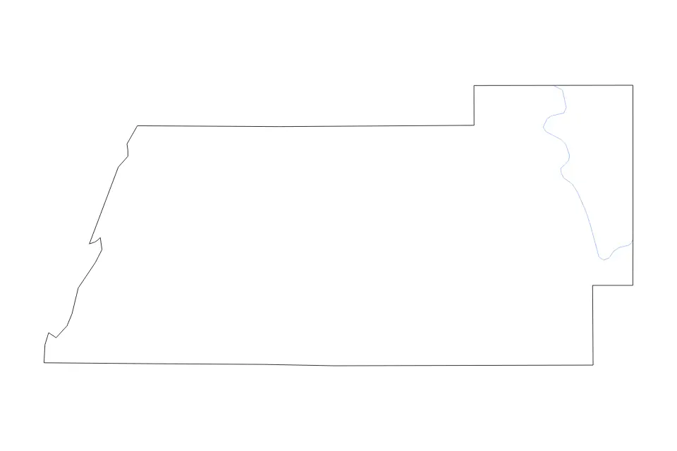 Outline map of Pasco County, Florida with subdivision borders and rivers.