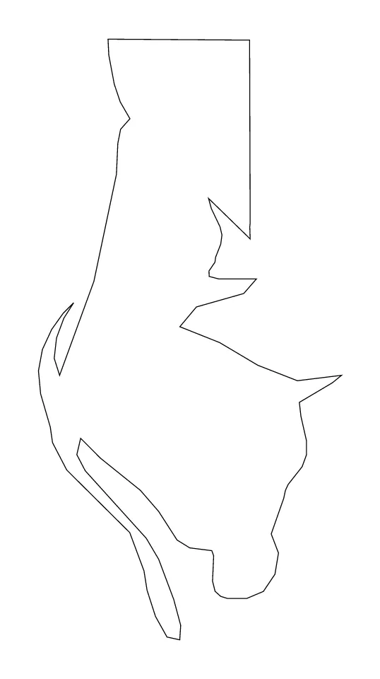 Pinellas outline map preview