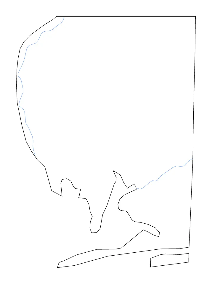 Santa Rosa outline map preview