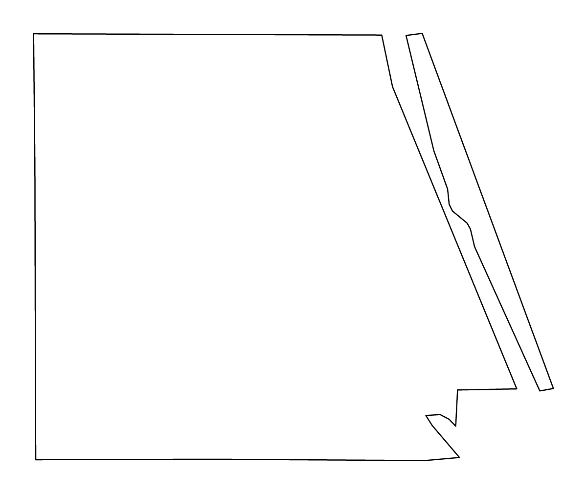 Mapa de contorno de St. Lucie, Florida.