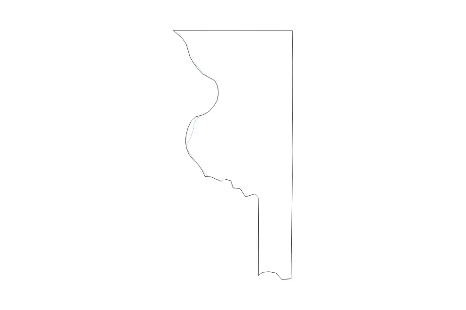 Mapa de Sumter, Florida de tipo contorno y ríos para América del Norte, con contorno y ríos con límites limpios.