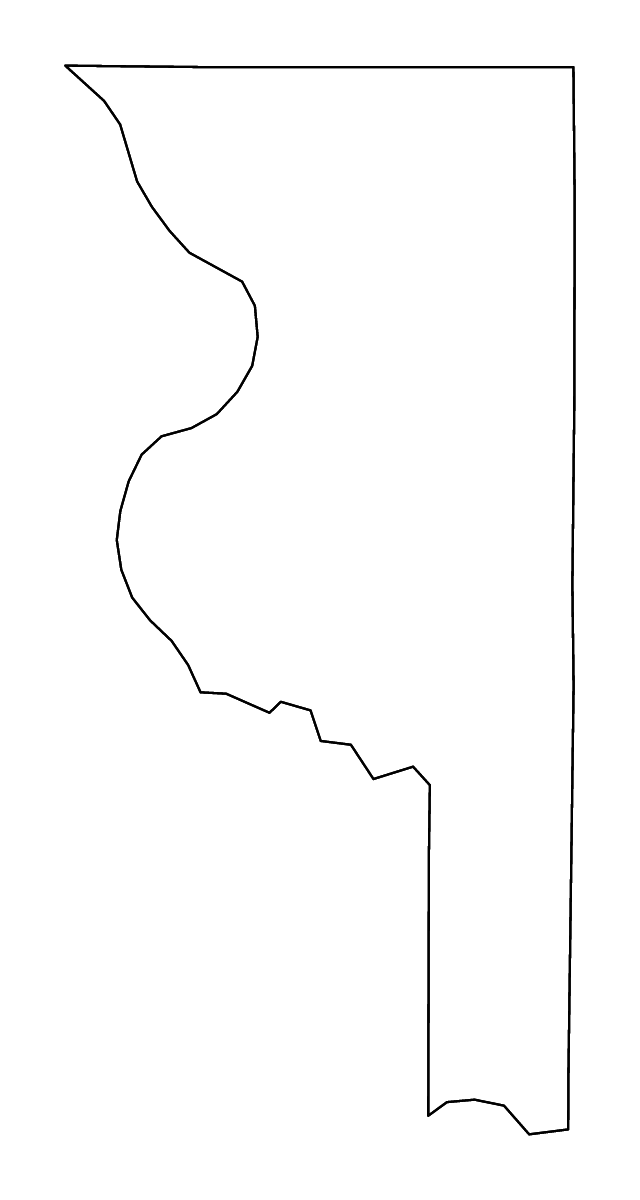 Mapa de contorno de Sumter, Florida con ríos.