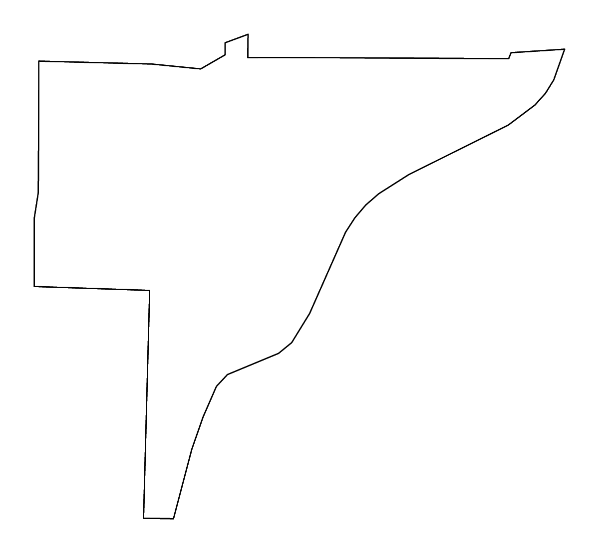 Mapa de contorno de Baker, Georgia con ríos.