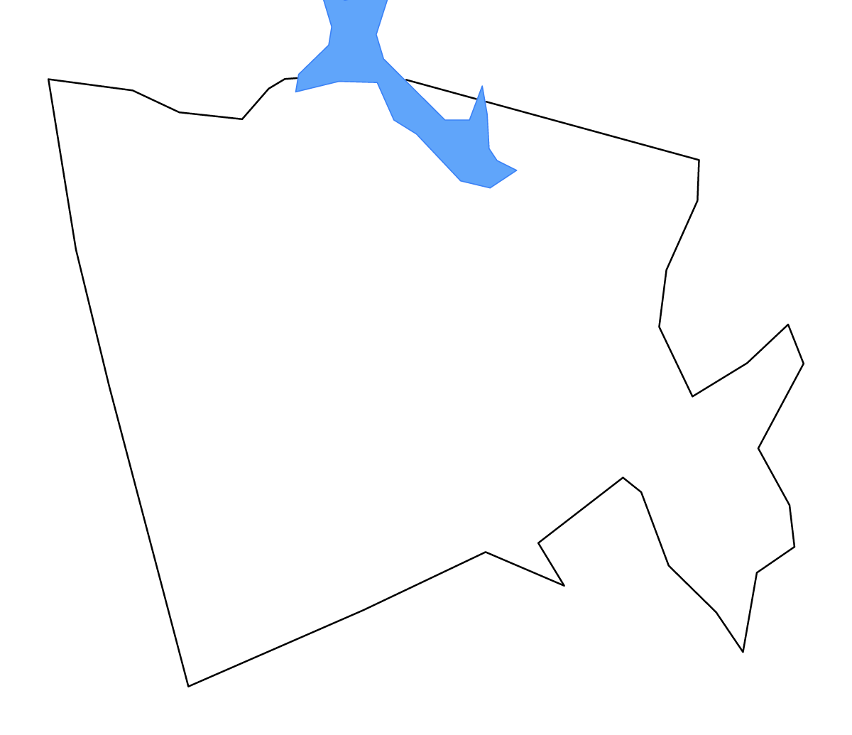 Mapa de contorno de Baldwin, Georgia con lagos y ríos.