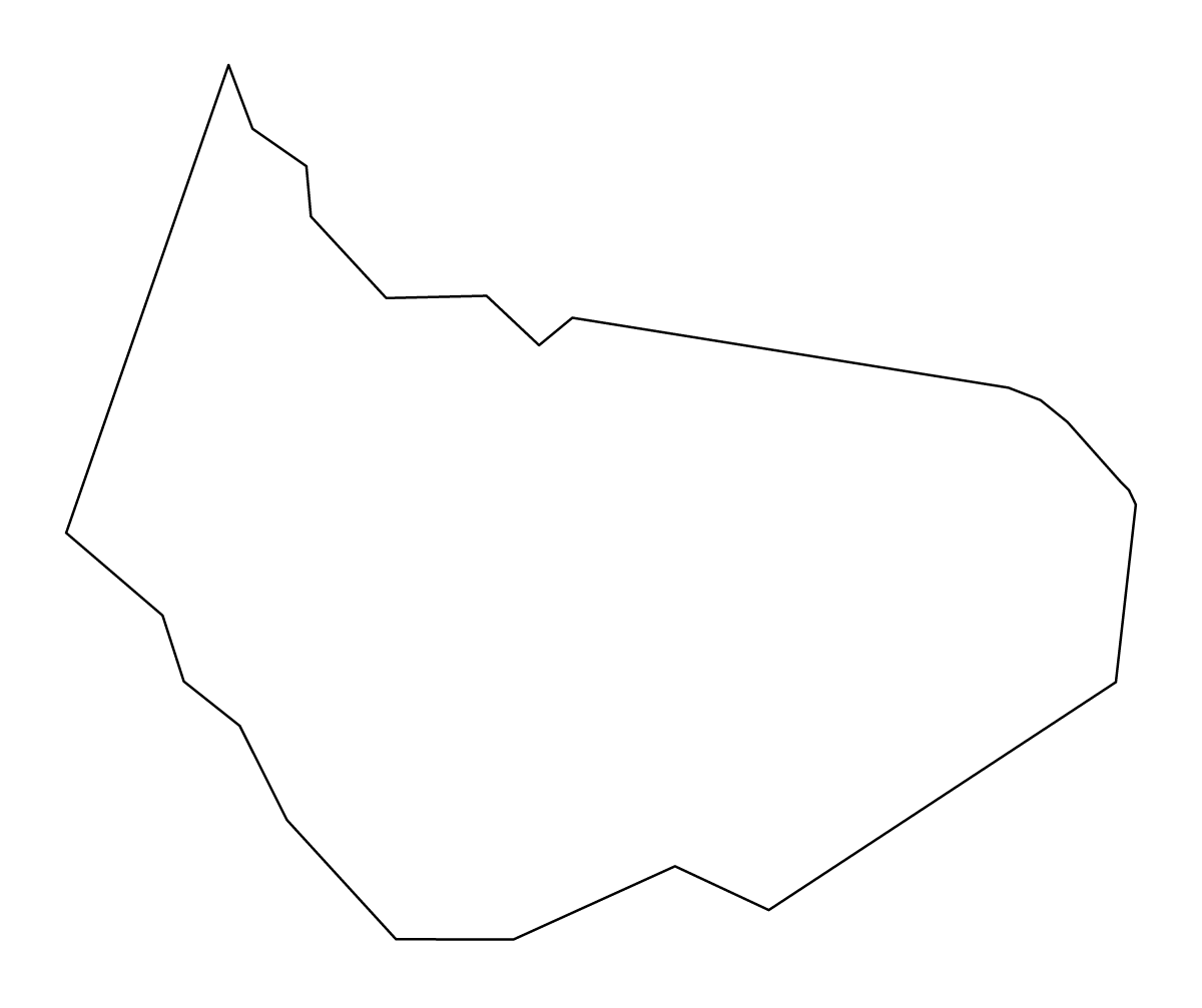 Mapa de contorno de Barrow, Georgia.